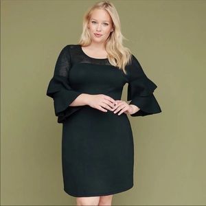 Lane Bryant Double Ruffle-Sleeve Dress
Sz 22/24